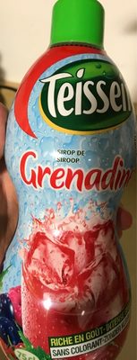 TEISSEIRE Sirop de grenadine 75 front packaging