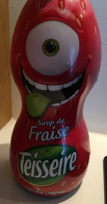 Sirop de fraise front packaging