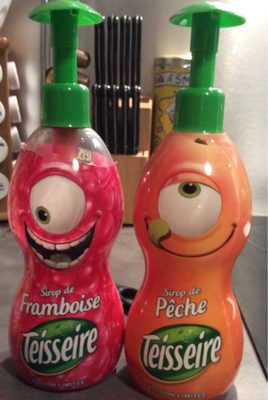 Sirop pêche front packaging