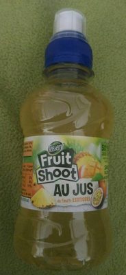 Fruit shoot au jus de fruits exotiques front packaging
