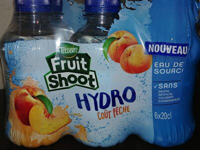 Fruit Shoot hydro goût pêche front packaging