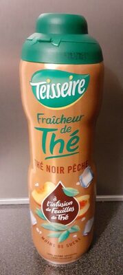 Thé noir pêche front packaging