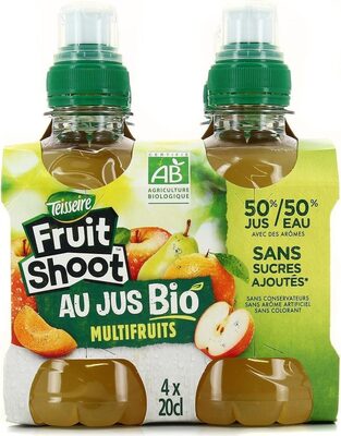 Fruit shoot au jus bio multifruits front packaging