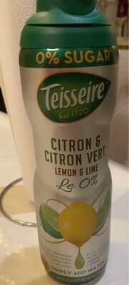 Teisseire citron & citron vert 0%
