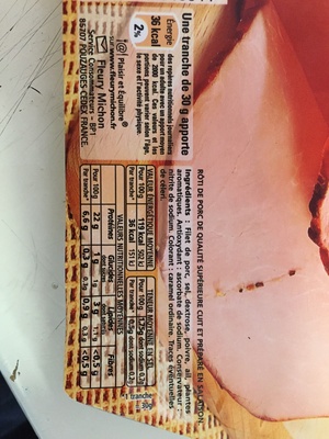 Rôti de porc cuit et doré au four