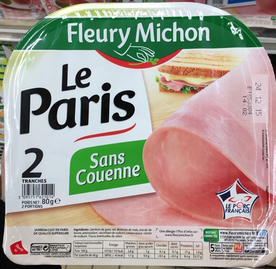 Le jambon de Paris sans couenne - 2 tr.