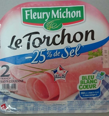 Jambon cuit au torchon de qualité supérieure