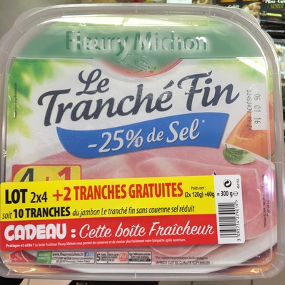 Le Tranché Fin (-25% de sel) (lot 2x4+2 tranches gratuites)