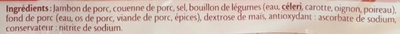 Le Fumé au Bois de Chêne (lot 2x4 + 2) ingredients label