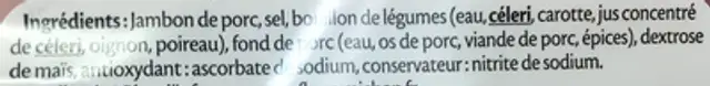 Le supérieur cuit à l'étouffée - (Lot 2*4 tranches + 4 tranches gratuites) ingredients label