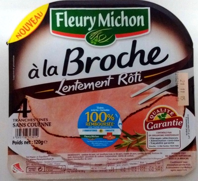 Le Broche, Lentement rôti - 4 tranches fines sans couenne