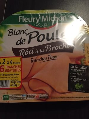 Blanc de poulet à la broche