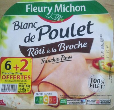 Blanc de poulet rôti à la broche