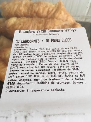 Pains choco + Croissants Leclerc