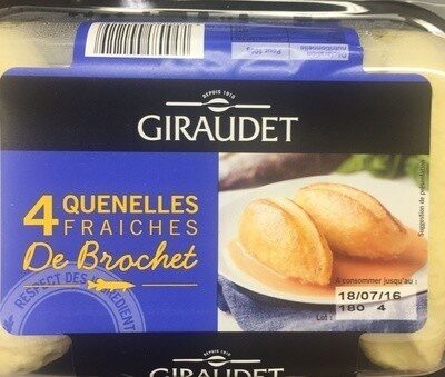4 quenelles fraîches de brochet