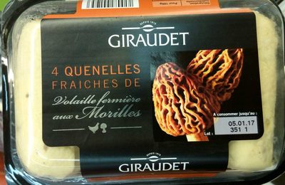 4 quenelles fraîches de volaille fermière aux morilles
