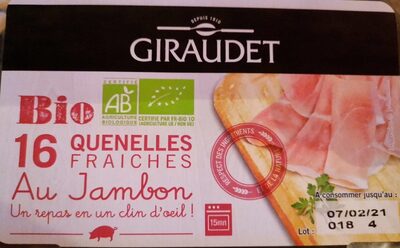 Quenelles fraîches au jambon