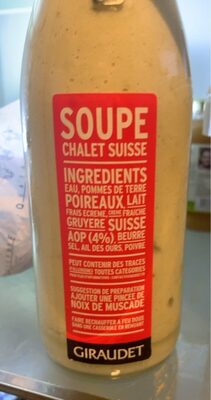 Soupe chalet suisse