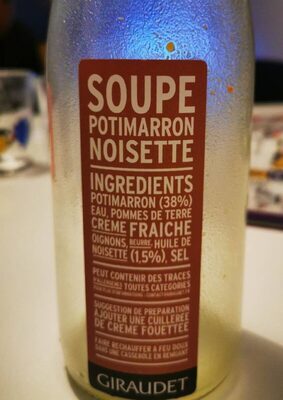 Soupe potimarron noisette