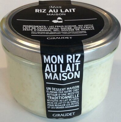 Mon riz au lait maison front packaging