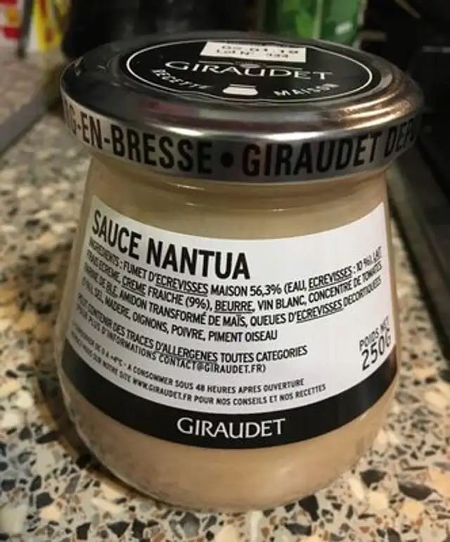 Sauce nantua front packaging