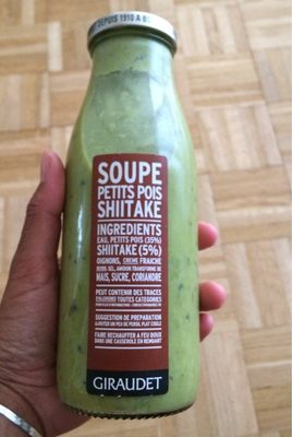 Soupe petits pois shiitake