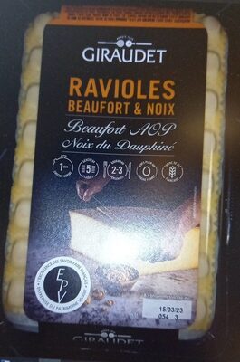 Ravioles Beaufort et Noix