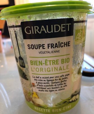 Soupe fraiche vegetalienne front packaging