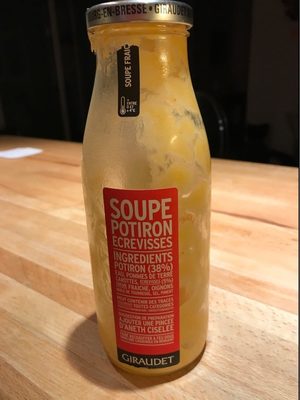 Soupe potiron ecrevisses