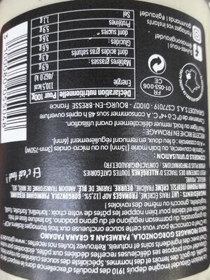 Sauce cuisinée trois fromages front packaging