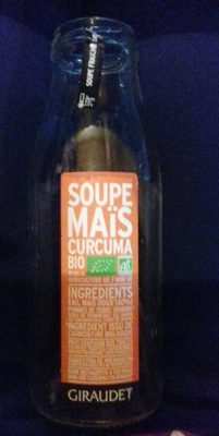 Soupe maïs curcuma bio