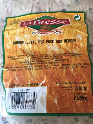 Andouillette pur porc aux herbes