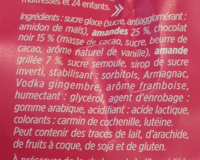 Les Coucougnettes ingredients label