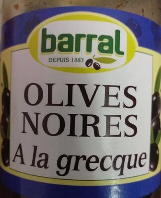 Olives noires a la grecque front packaging