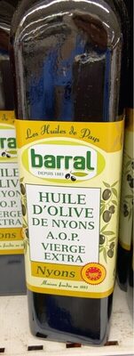 Huile d’olive front packaging
