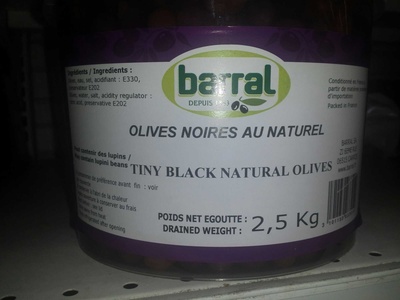 Olives Noires Naturel Barral