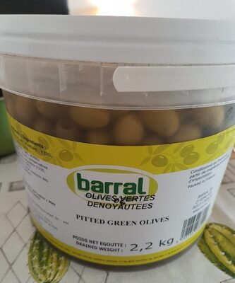 Olives vertes dénoyautées