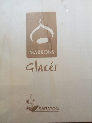 Marrons glacés front packaging