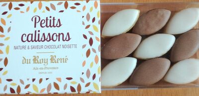 Petits calissons nature et saveur chocolat noisette front packaging