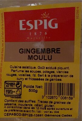 Gingembre moulu