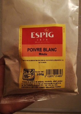 Poivre Blanc Moulu