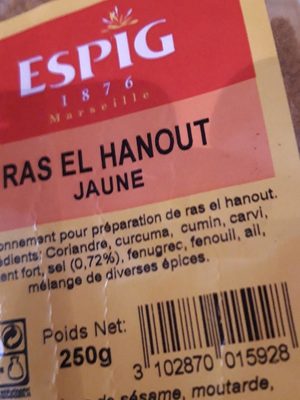 Ras el hanout  jaune
