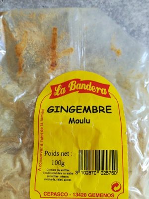 Gingembre Moulu, ingredients label