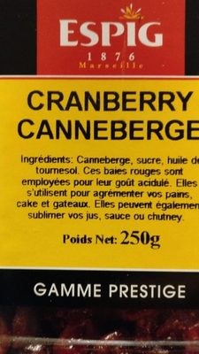 Cranberry canneberge