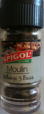 Moulin à poivre - 5 baies