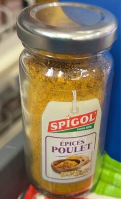 Épicé poulet front packaging