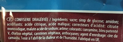 Dragibus ingredients label