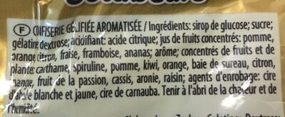 L'ours d'or ingredients label