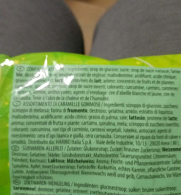 Polka ingredients label