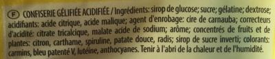 Croco Pik ingredients label